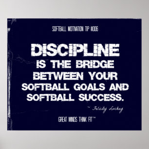 Poster Motivação 006 do softball