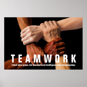 Poster Motivação da cotação Inspiracional do trabalho em