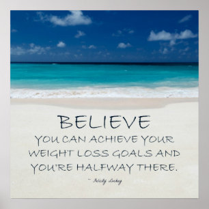 Poster Motivação da perda de peso: A praia apronta 08
