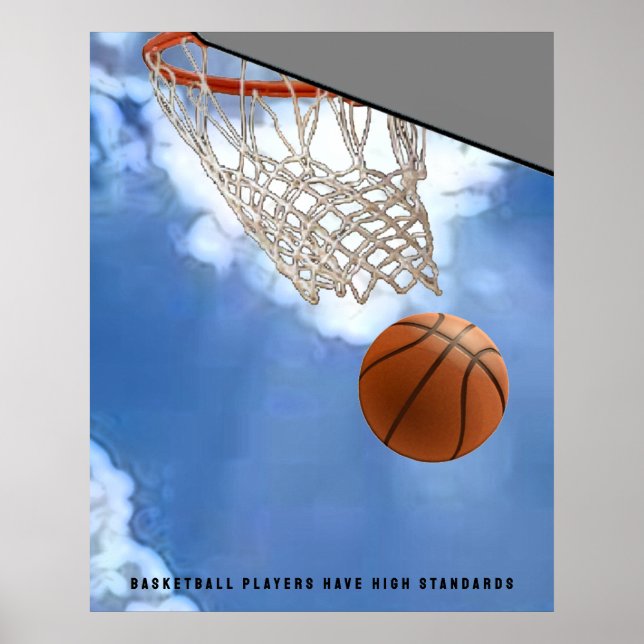 Poster Motivação de Basquete (Frente)