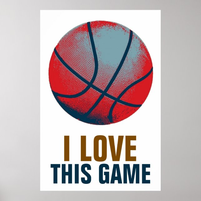 Poster Motivação de Basquete de Pop de Arte com Estilo Re (Frente)
