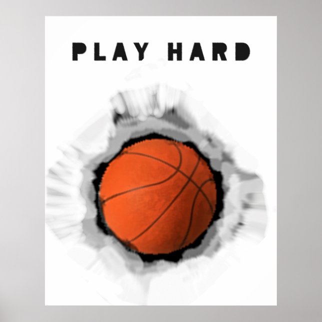 Poster Motivação de Basquetebol (Frente)