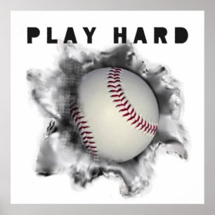 Poster Motivação de Beisebol