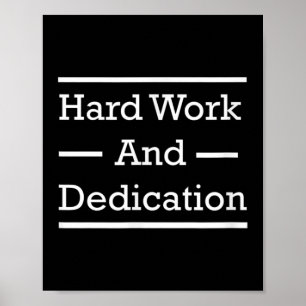 Poster Motivação De duro E Dedicação