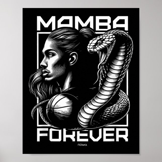 Poster Motivação De Mamba Corajosa E Sem Coração (Frente)
