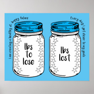 Poster Motivação de perda de peso do clube de emagrecim