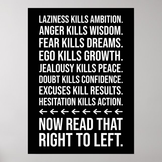 Poster Motivação de sucesso, Gym, Hustle, Inspiração Grin (Frente)