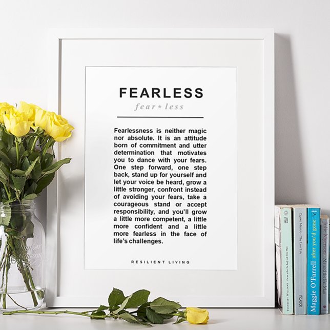 Poster Motivação de Uplifagem SEM MEDO (Criador carregado)