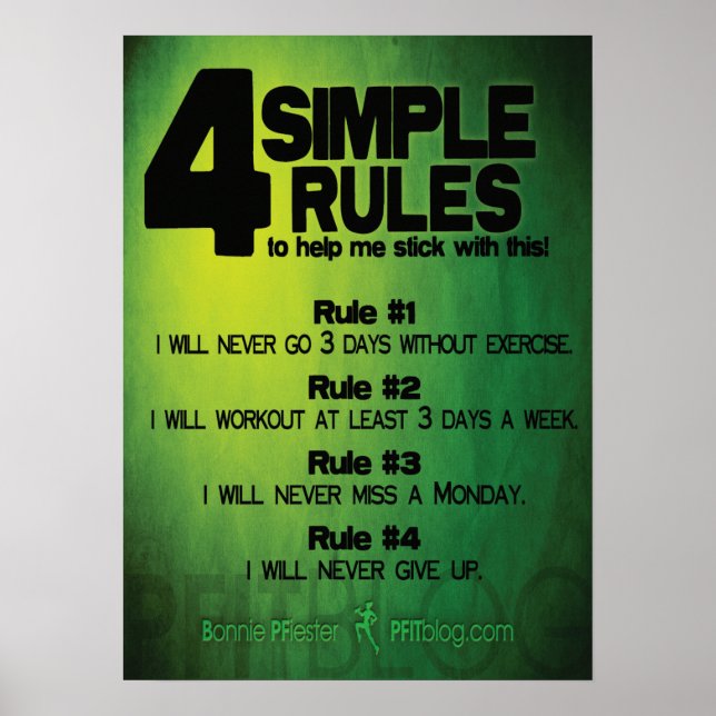 Póster Motivação de Workout (Frente)