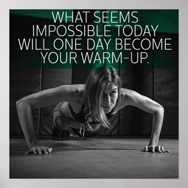 Poster Motivação de Workout (Frente)