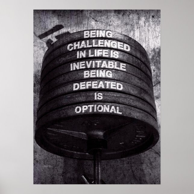 Póster Motivação de Workout (Frente)