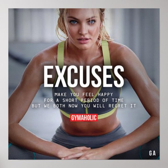 Póster Motivação de Workout (Frente)