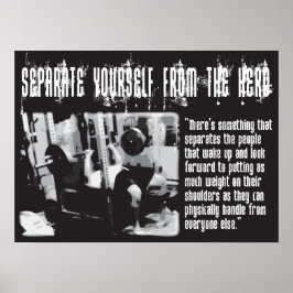 Póster Motivação de Workout