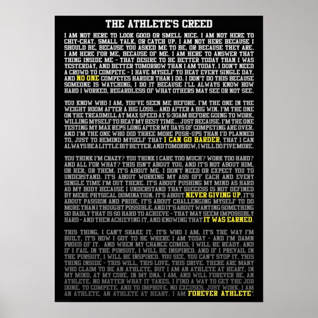 Póster Motivação de Workout (Frente)