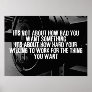 Póster Motivação de Workout