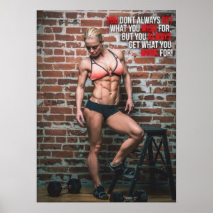 Poster Motivação de Workout