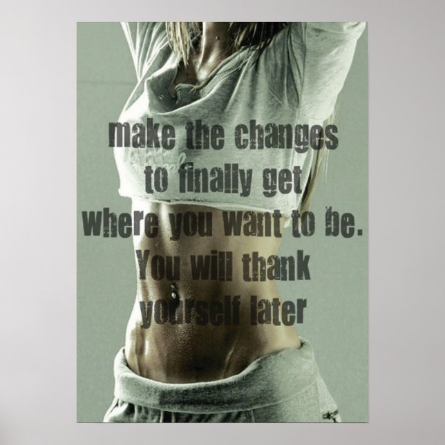 Poster Motivação de Workout (Frente)