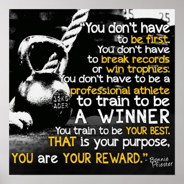 Póster Motivação de Workout (Frente)