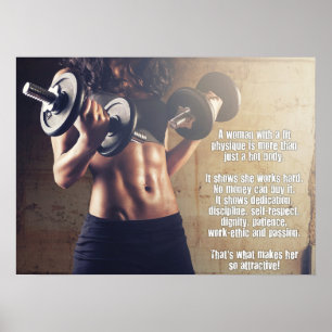 Poster Motivação de Workout