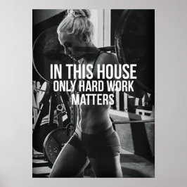 Póster Motivação de Workout