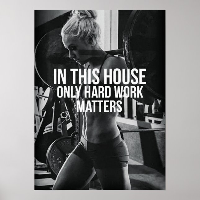 Póster Motivação de Workout (Frente)