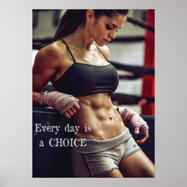 Póster Motivação de Workout