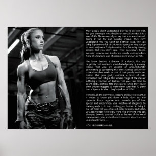 Póster Motivação de Workout