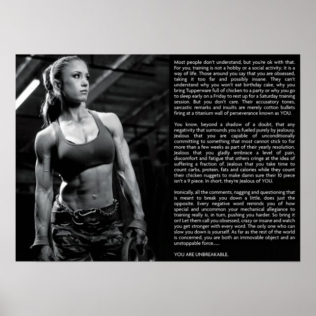 Póster Motivação de Workout (Frente)