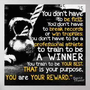 Póster Motivação de Workout