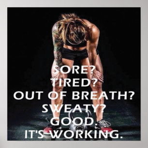 Poster Motivação de Workout