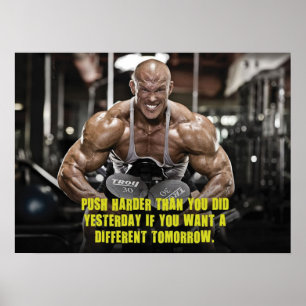 Poster Motivação de Workout