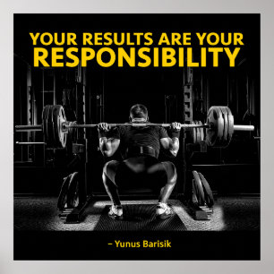 Poster Motivação de Workout