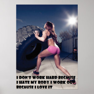 Poster Motivação de Workout