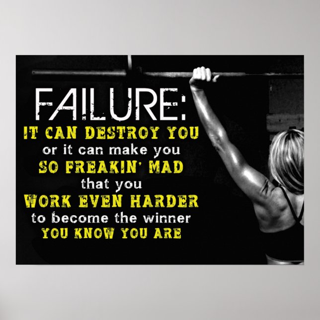Póster Motivação de Workout (Frente)