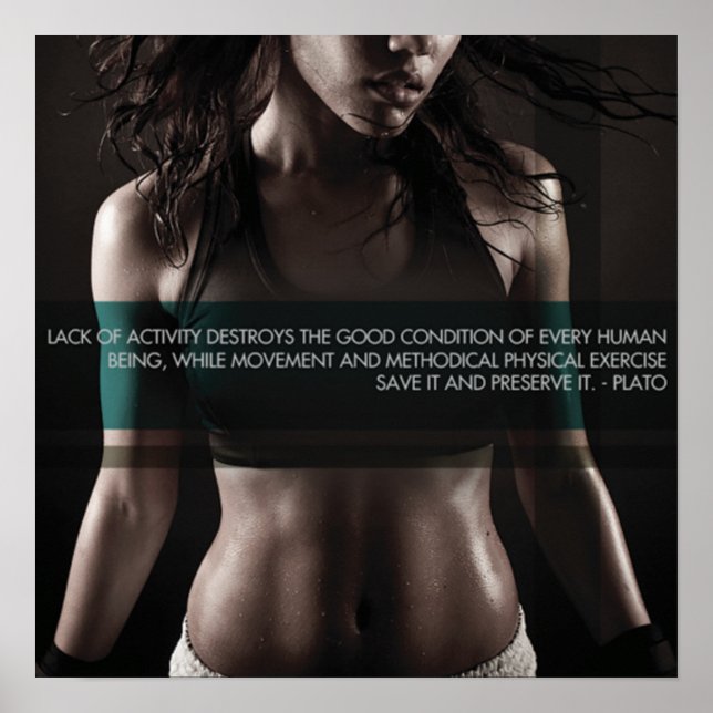 Póster Motivação de Workout (Frente)