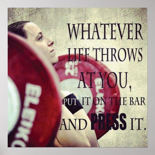 Poster Motivação de Workout (Frente)