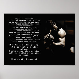 Poster Motivação de Workout