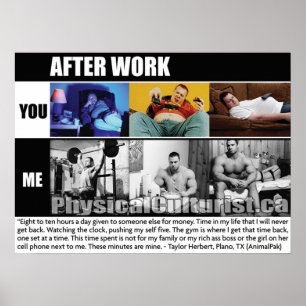 Poster Motivação de Workout