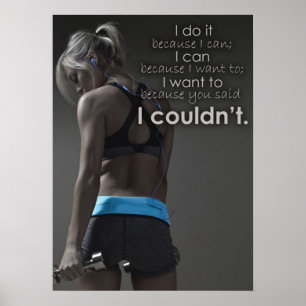Poster Motivação de Workout