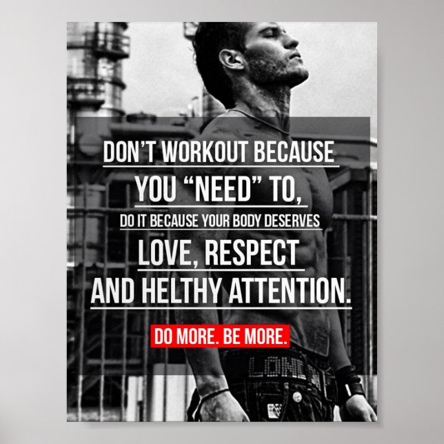Poster Motivação de Workout (Frente)