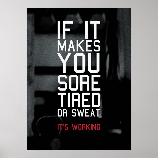 Poster Motivação de Workout (Frente)