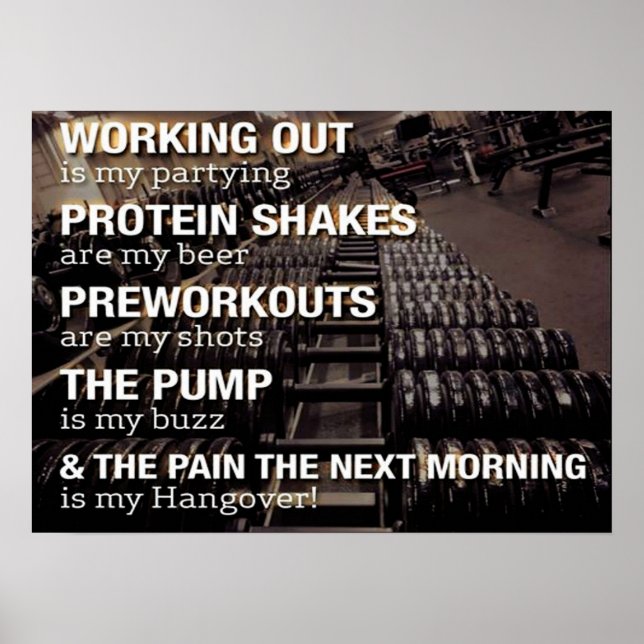 Poster Motivação de Workout (Frente)