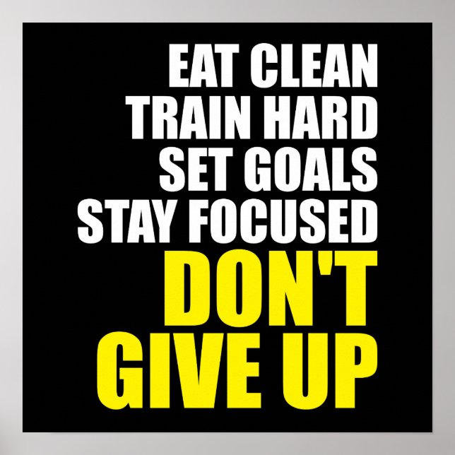 Póster Motivação de Workout (Frente)