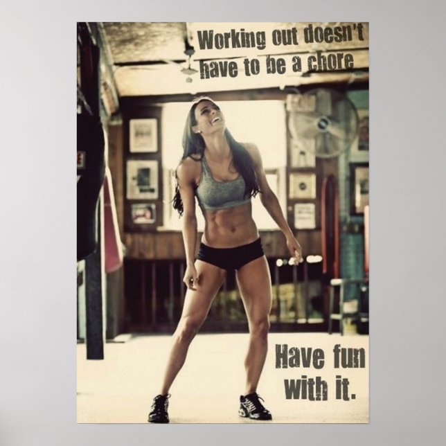 Poster Motivação de Workout (Frente)