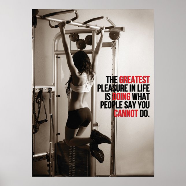 Póster Motivação de Workout (Frente)