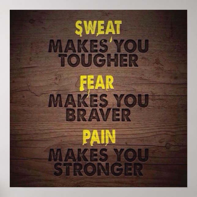 Póster Motivação de Workout (Frente)