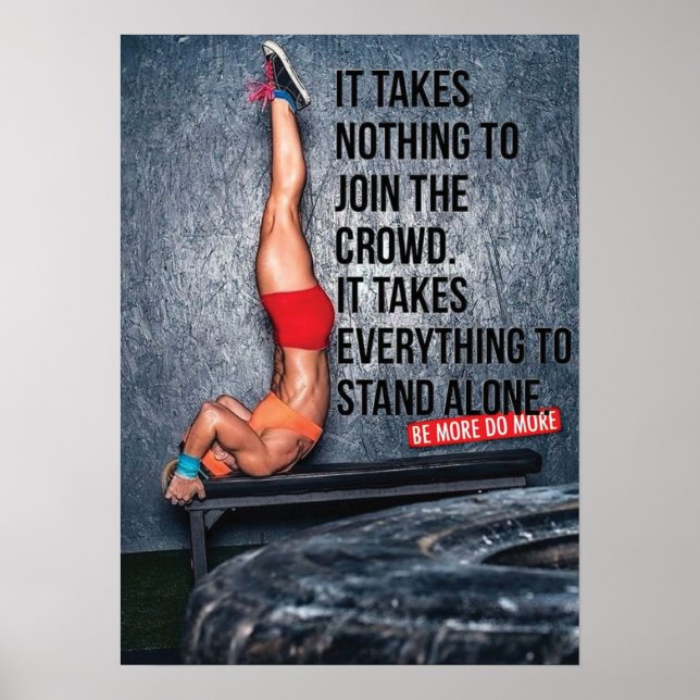 Póster Motivação de Workout (Frente)