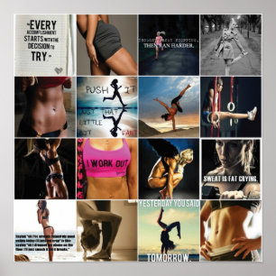 Poster Motivação de Workout