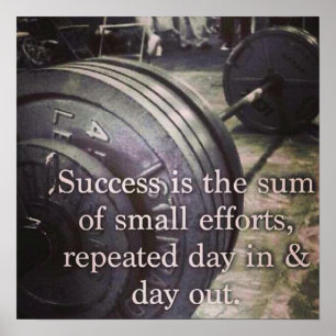 Poster Motivação de Workout