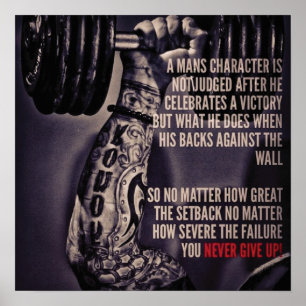 Poster Motivação de Workout